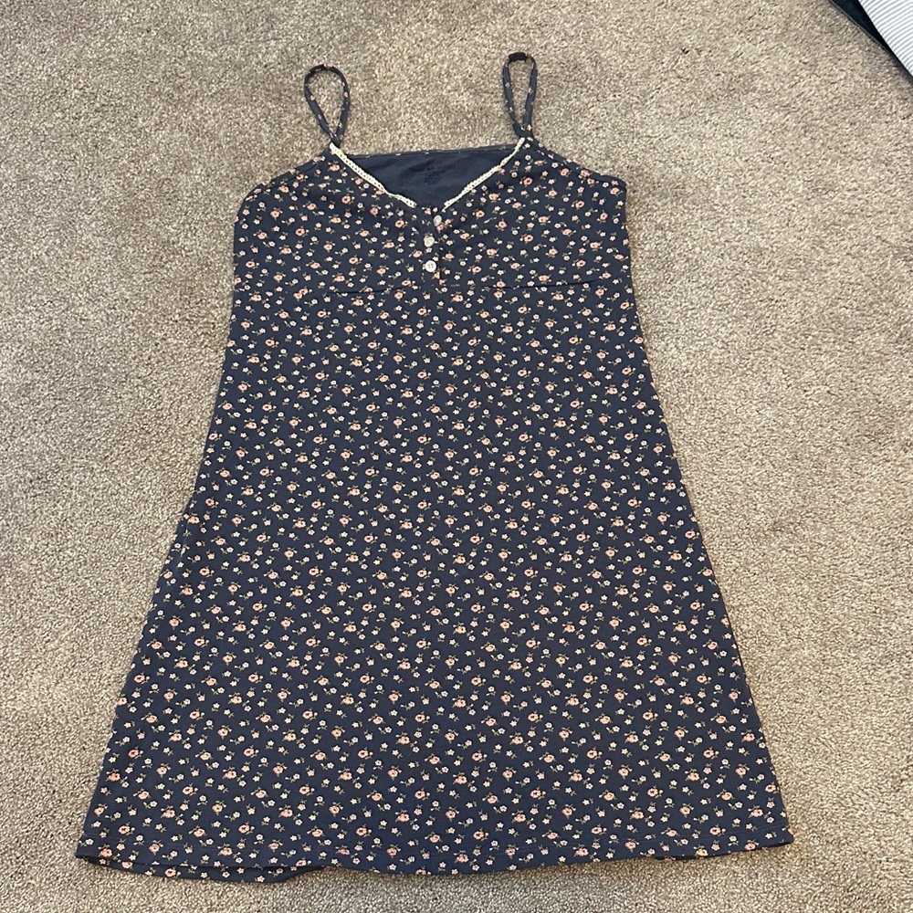 Brandy Melville Floral Spaghetti Strap Dress